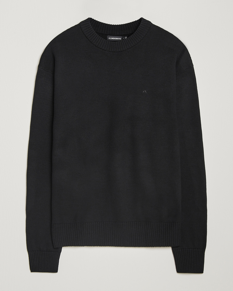 Homme | Pulls Et Tricots | J.Lindeberg | Kino Merino Crew Neck Black