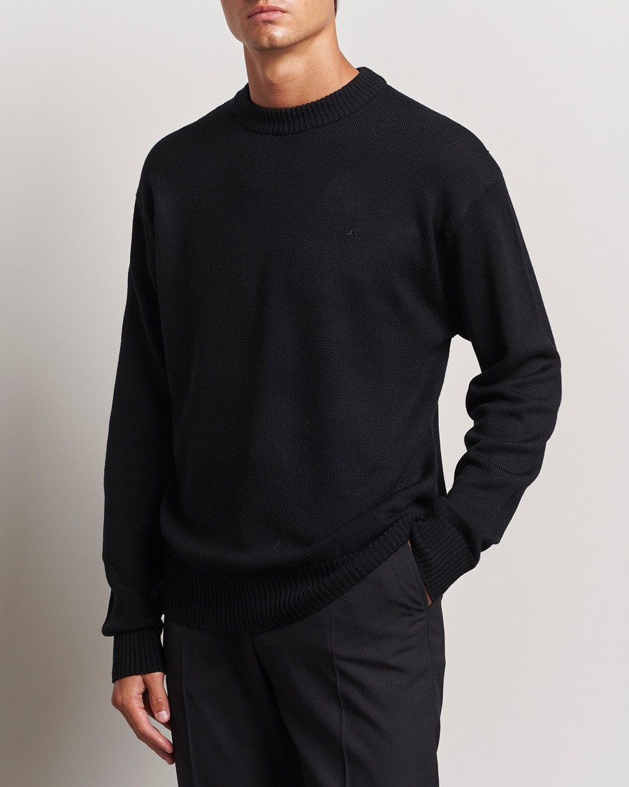 Homme | Pulls Et Tricots | J.Lindeberg | Kino Merino Crew Neck Black