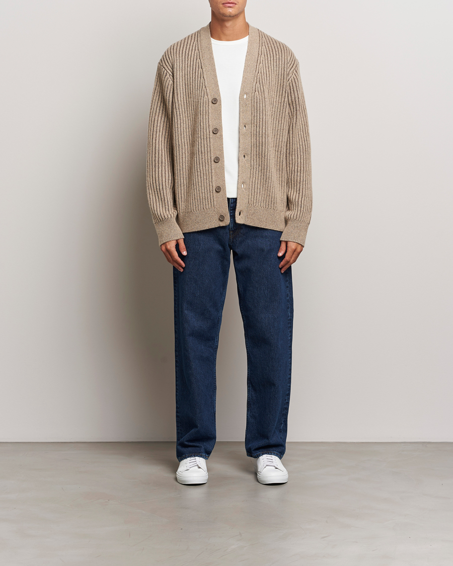 Homme | Pulls Et Tricots | J.Lindeberg | Twin Plated Knit Cardigan Tiger Brown