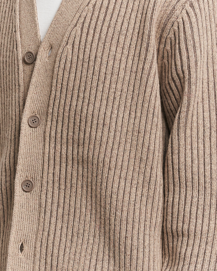 Homme | Pulls Et Tricots | J.Lindeberg | Twin Plated Knit Cardigan Tiger Brown