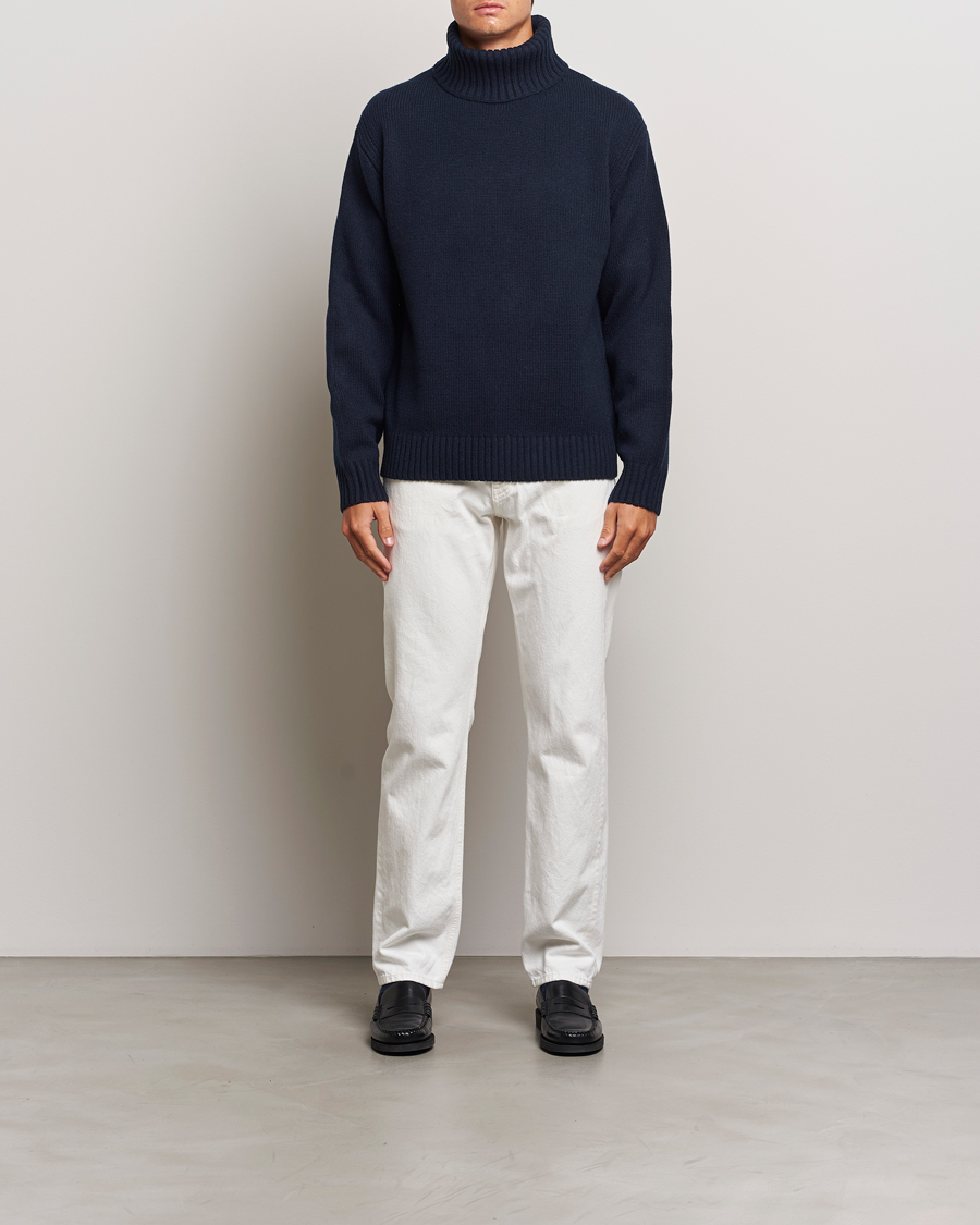 Homme | Pulls Et Tricots | J.Lindeberg | Todd Heavy Knit Turtleneck Navy