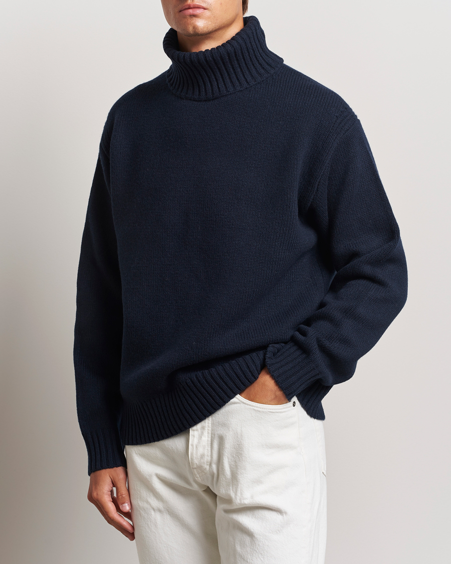 Homme | Pulls Et Tricots | J.Lindeberg | Todd Heavy Knit Turtleneck Navy