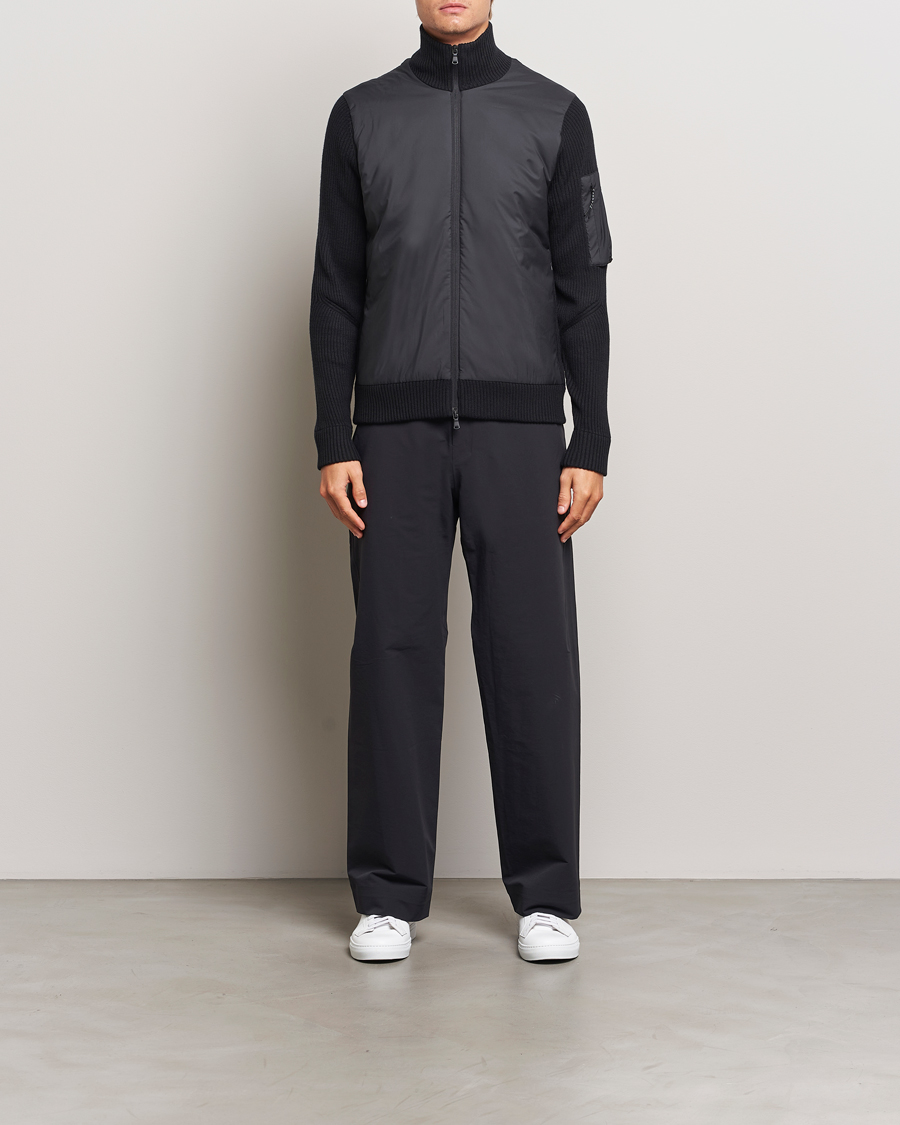 Homme | Manteaux Et Vestes | J.Lindeberg | Beck Knitted Hybrid Jacket Black