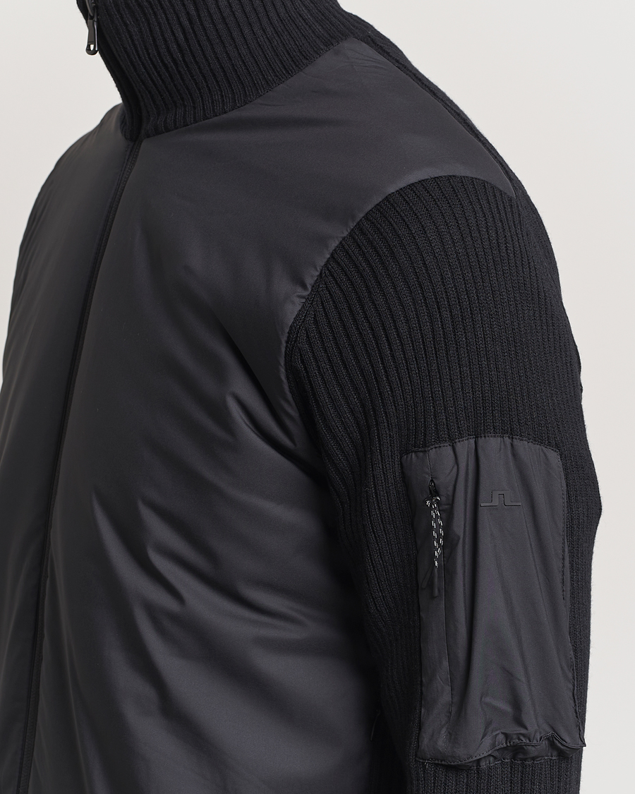Homme | Manteaux Et Vestes | J.Lindeberg | Beck Knitted Hybrid Jacket Black