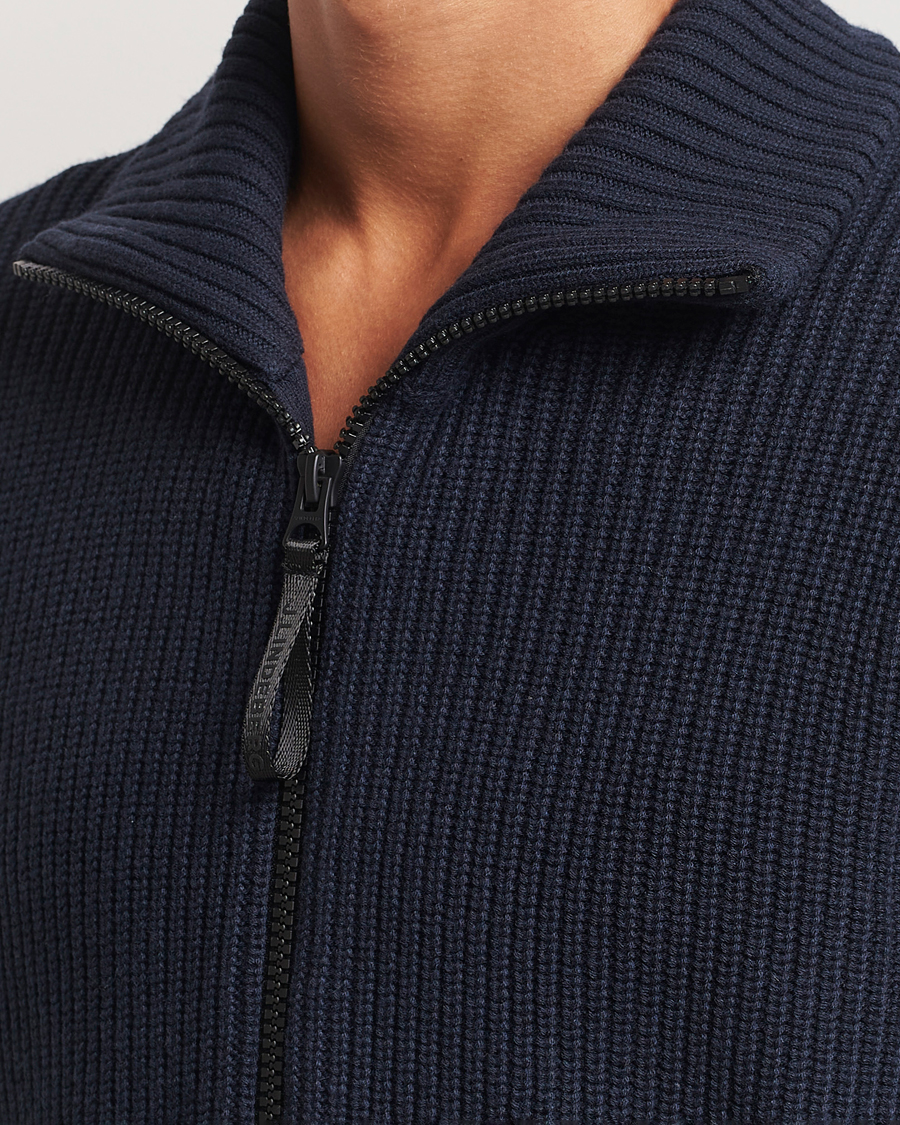 Homme | Pulls Et Tricots | J.Lindeberg | Skyler Wool Blend Zip Cardigan Navy
