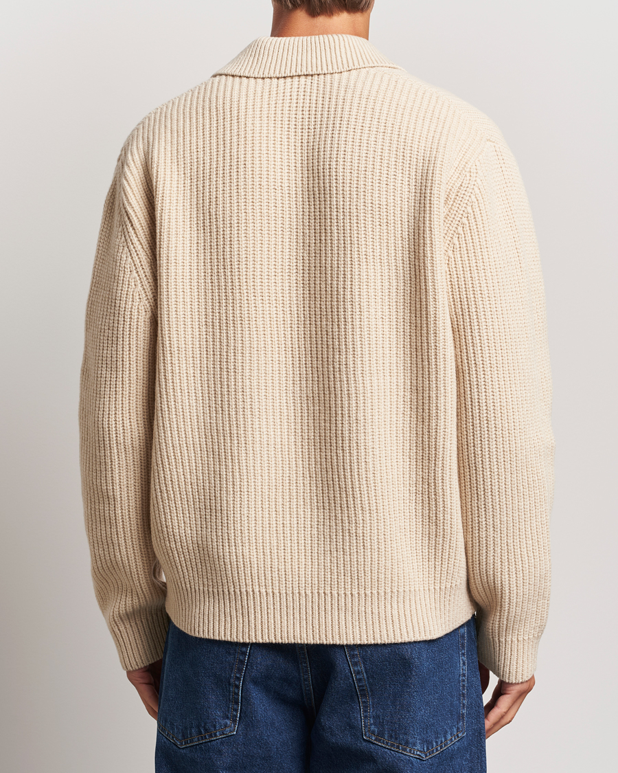 Homme | Pulls Et Tricots | J.Lindeberg | Jethro Heavy Polo Knit Moonbeam