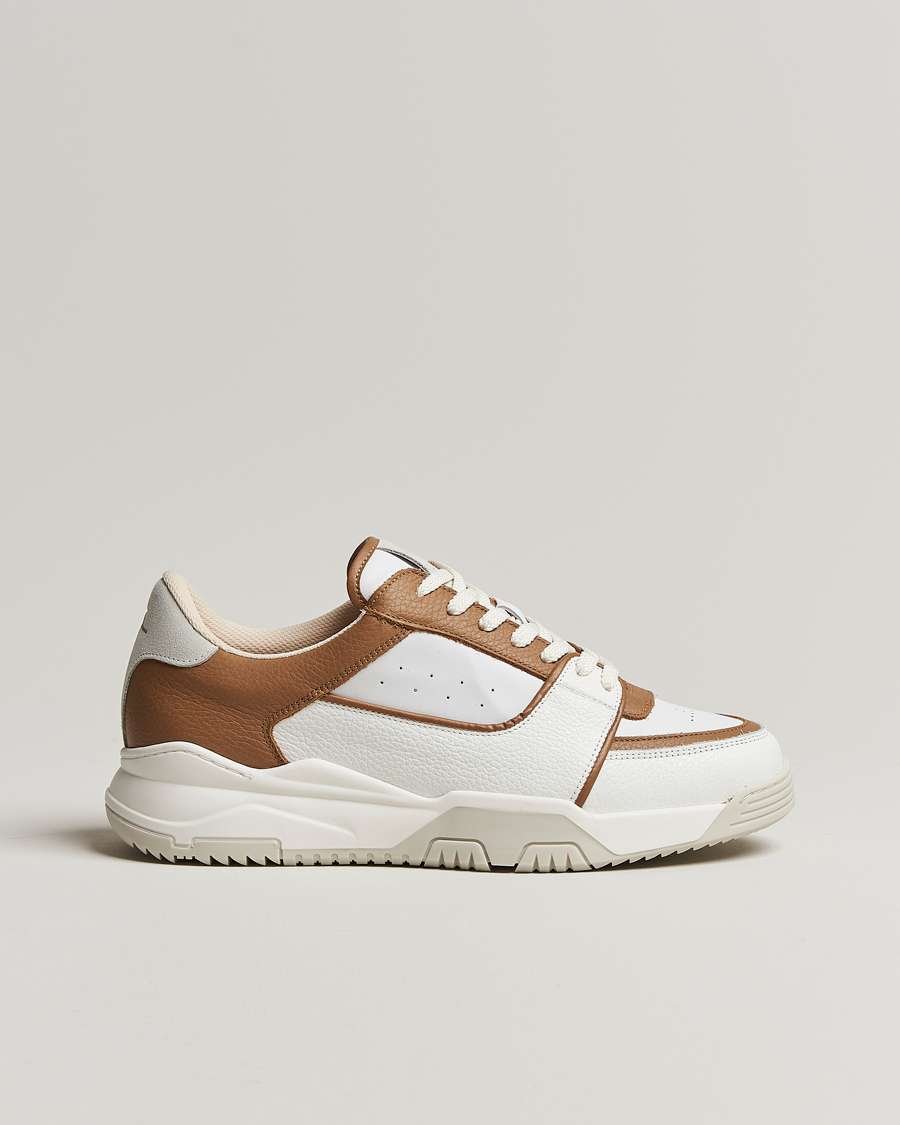 Homme | J.Lindeberg Hoop Leather Sneaker Tiger Brown | J.Lindeberg | Hoop Leather Sneaker Tiger Brown