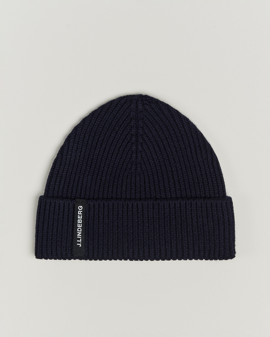 Homme | J.Lindeberg Juan Merino Beanie Navy | J.Lindeberg | Juan Merino Beanie Navy