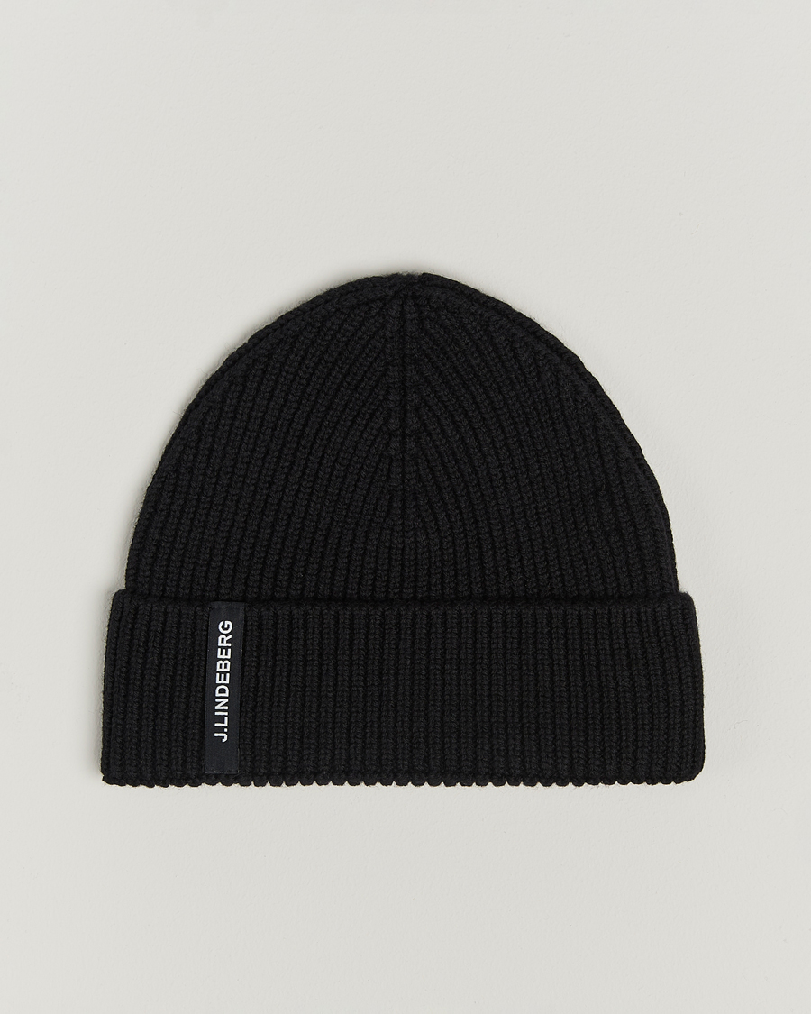 Homme | J.Lindeberg Juan Merino Beanie Black | J.Lindeberg | Juan Merino Beanie Black