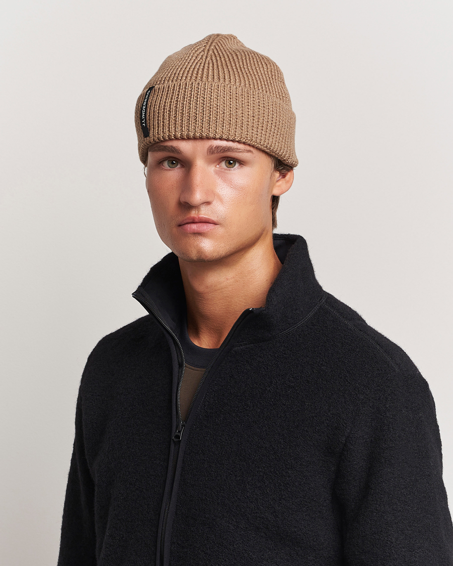 Homme | J.Lindeberg Juan Merino Beanie Tiger Brown | J.Lindeberg | Juan Merino Beanie Tiger Brown