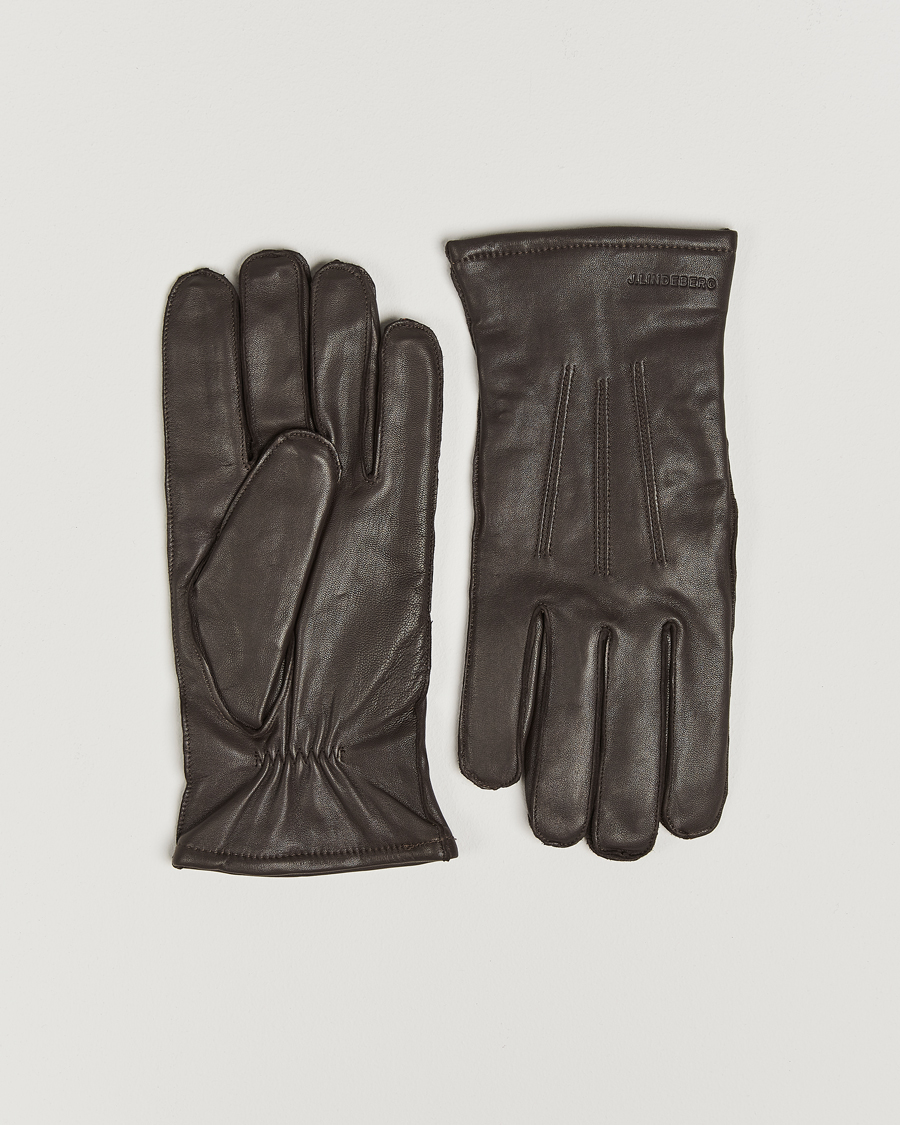 Homme | J.Lindeberg Milo Leather Glove Mole | J.Lindeberg | Milo Leather Glove Mole
