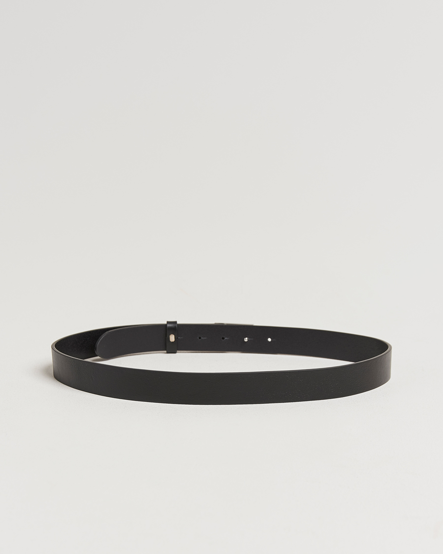 Homme | J.Lindeberg Bridge Logo Belt Black | J.Lindeberg | Bridge Logo Belt Black