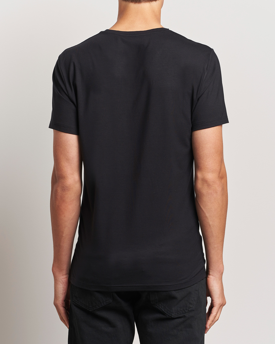 Homme | T-shirts | Bread & Boxers | Tencel Crew Neck T-Shirt Black