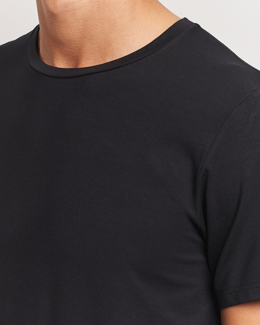 Homme | T-shirts | Bread & Boxers | Tencel Crew Neck T-Shirt Black