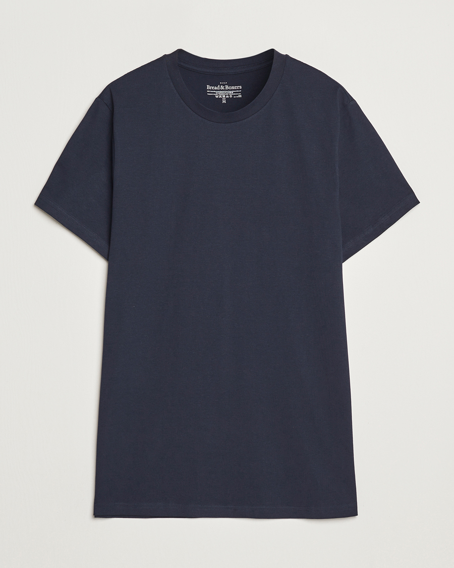 Homme | T-shirts | Bread & Boxers | Crew Neck Regular T-Shirt Dark Navy