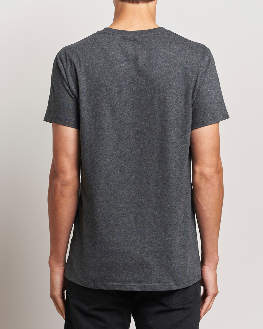 Homme | T-shirts | Bread & Boxers | Heavy Cotton Crew Neck T-Shirt Dark Grey Melange