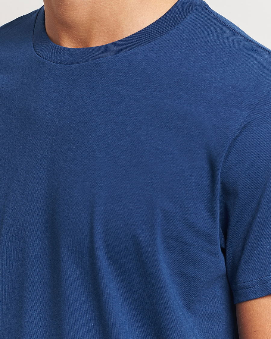 Homme | T-shirts | Bread & Boxers | Heavy Cotton Crew Neck T-Shirt Ink Blue