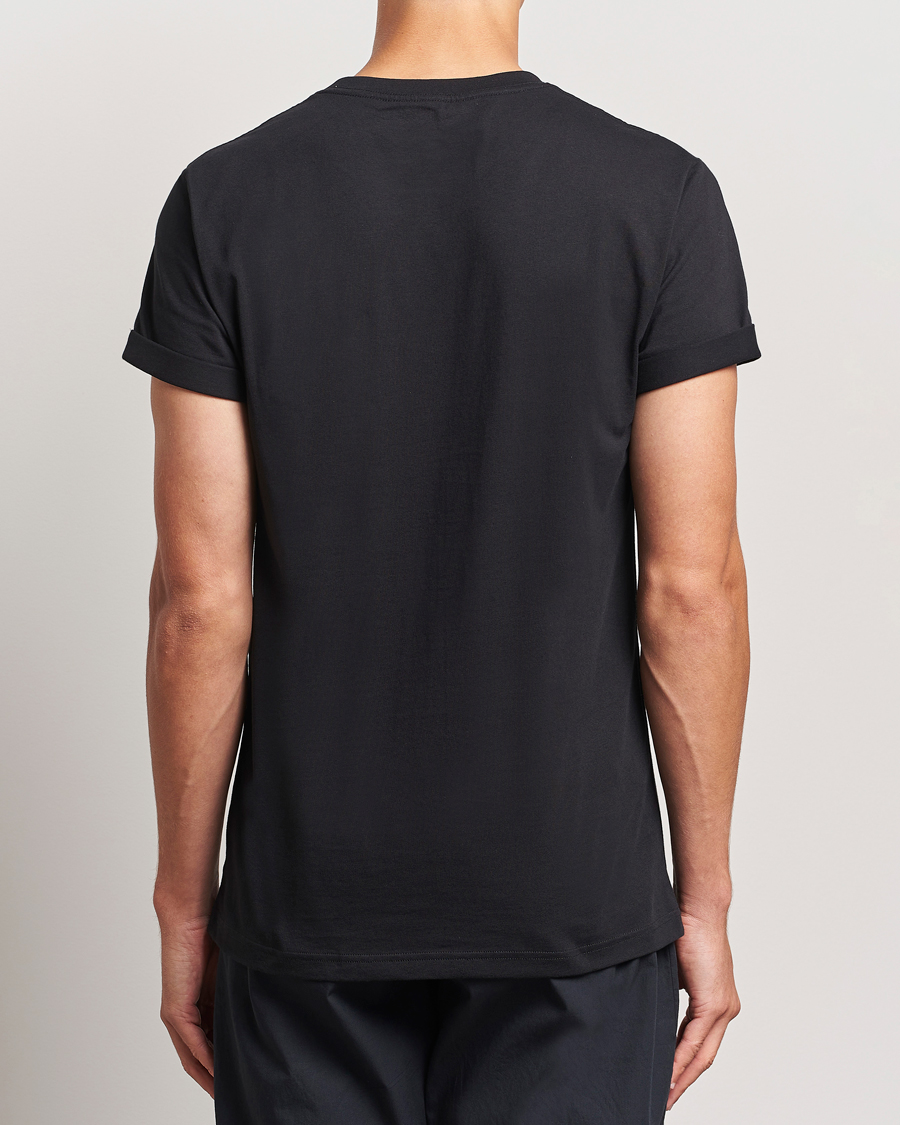 Homme | T-shirts | Bread & Boxers | Roll-Up Crew Neck T-Shirt Black