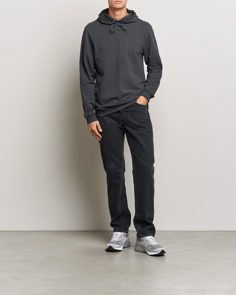 Homme | Pulls Et Tricots | Bread & Boxers | Loungewear Hoodie Dark Grey Melange