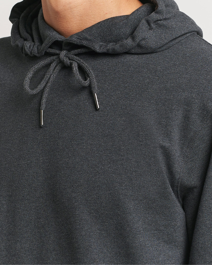Homme | Pulls Et Tricots | Bread & Boxers | Loungewear Hoodie Dark Grey Melange