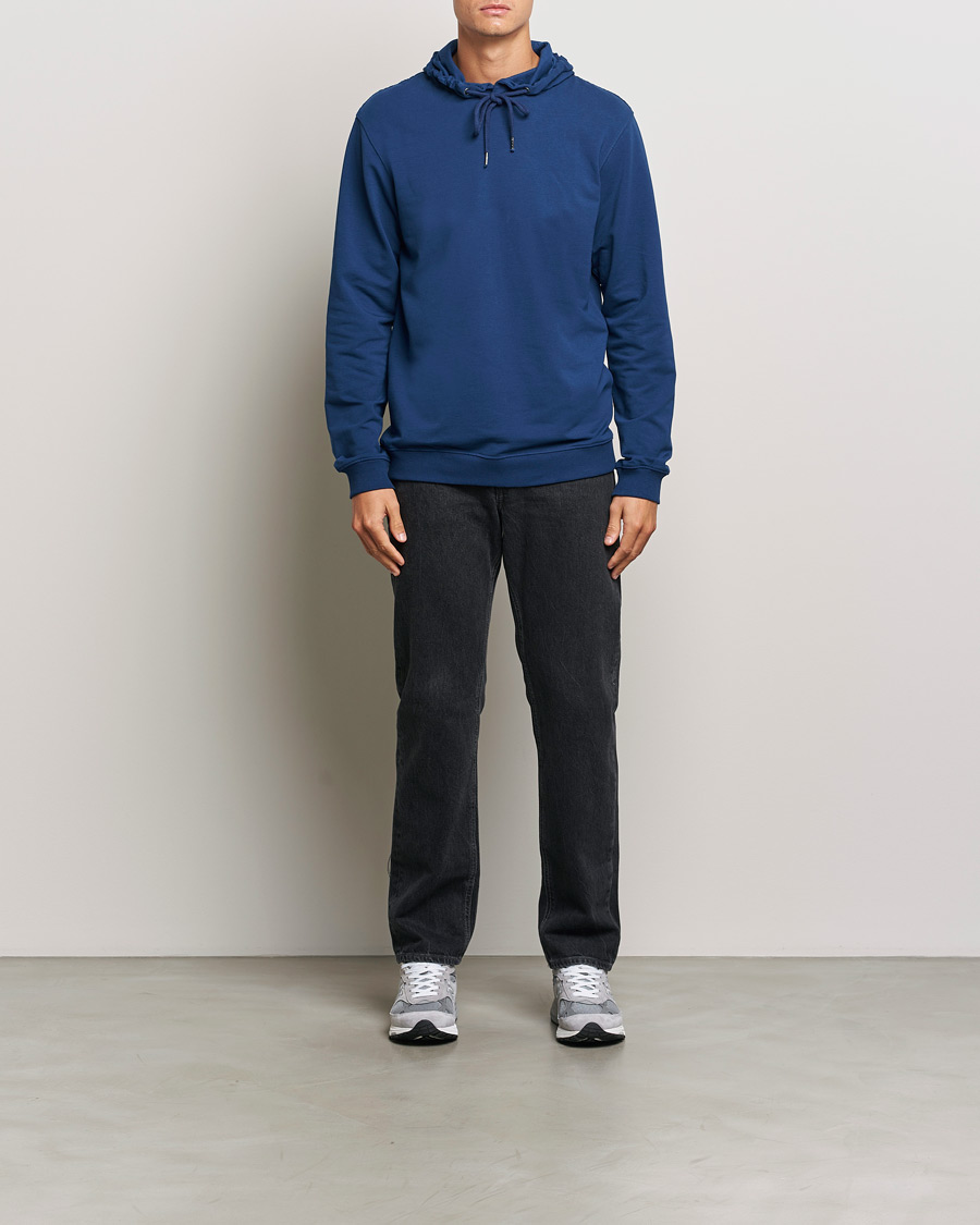 Homme | Pulls Et Tricots | Bread & Boxers | Loungewear Hoodie Ink Blue