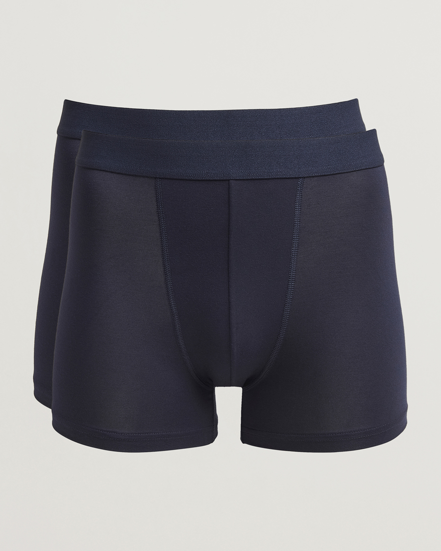 Homme | Sous-Vêtements Et Chaussettes | Bread & Boxers | 2-Pack Boxer Breif Modal Dark Navy