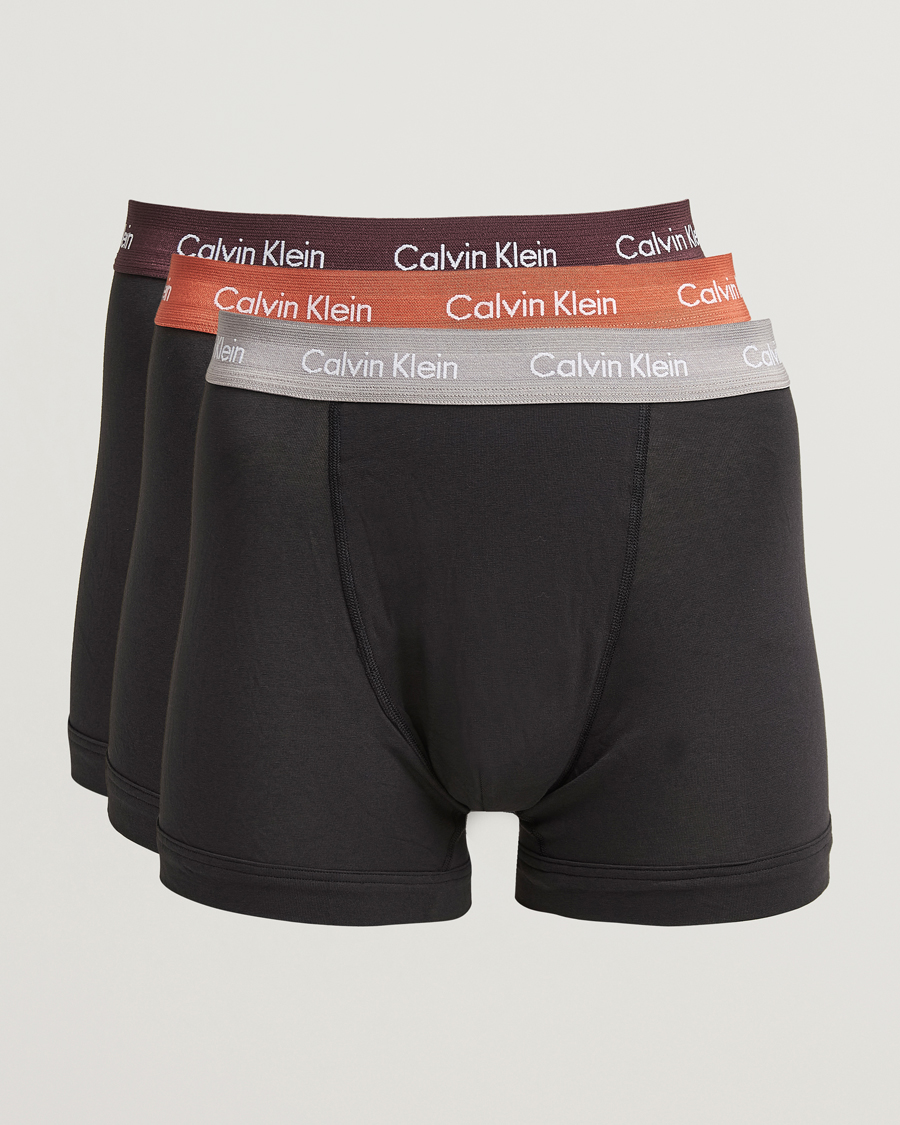 Homme | Sous-Vêtements Et Chaussettes | Calvin Klein | Cotton Stretch 3-Pack Trunk Black