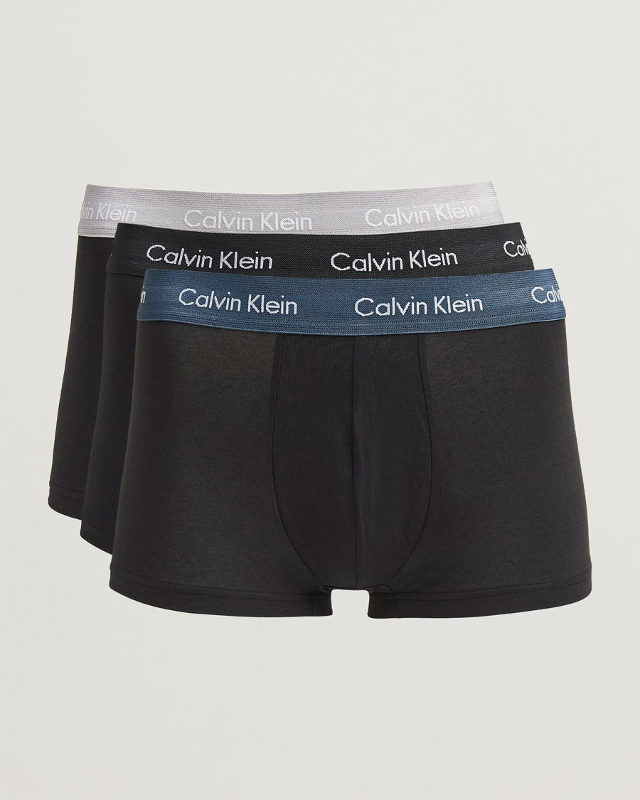 Homme | Sous-Vêtements Et Chaussettes | Calvin Klein | Cotton Stretch 3-Pack Low Rise Trunk Black