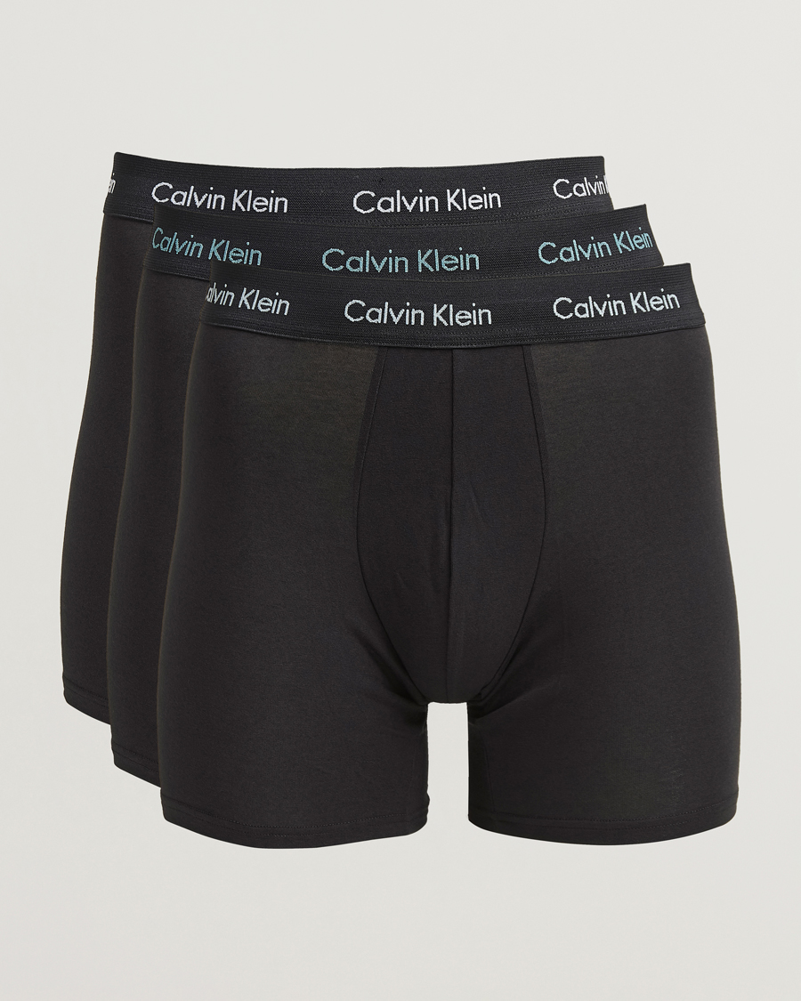 Homme | Sous-Vêtements Et Chaussettes | Calvin Klein | Cotton Stretch 3-Pack Boxer Brief Black