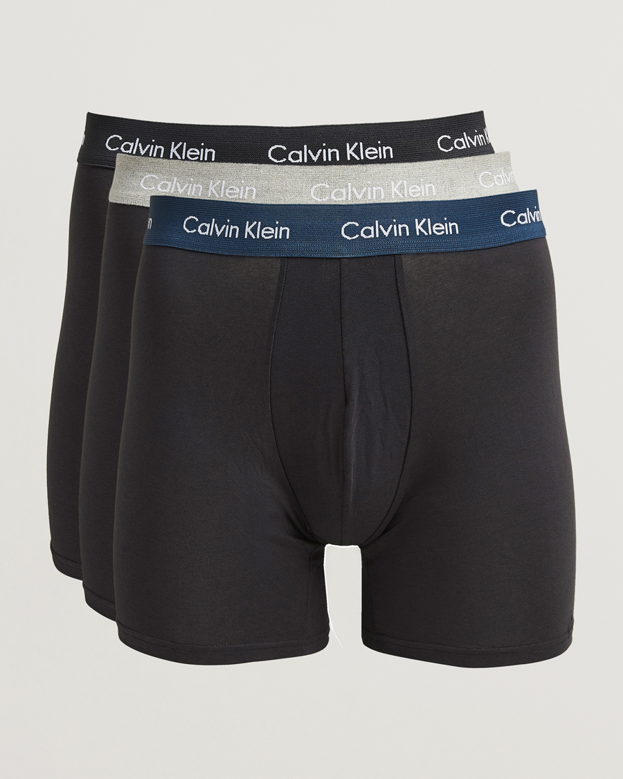 Homme | Sous-Vêtements Et Chaussettes | Calvin Klein | Cotton Stretch 3-Pack Boxer Brief Black
