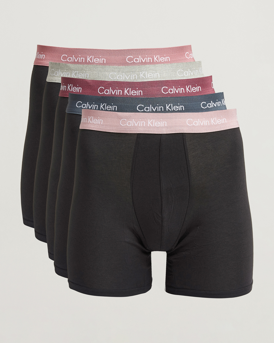 Homme | Sous-Vêtements Et Chaussettes | Calvin Klein | Cotton Stretch 5-Pack Boxer Brief Black