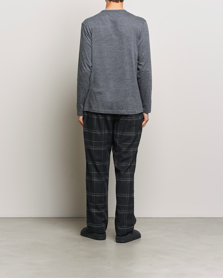 Homme | Peignoirs Et Pyjamas | Calvin Klein | Cotton Pyjama Set Charcoal/Black