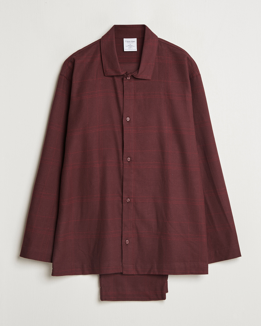 Homme | Peignoirs Et Pyjamas | Calvin Klein | Cotton Pyjama Set Truffle Brown