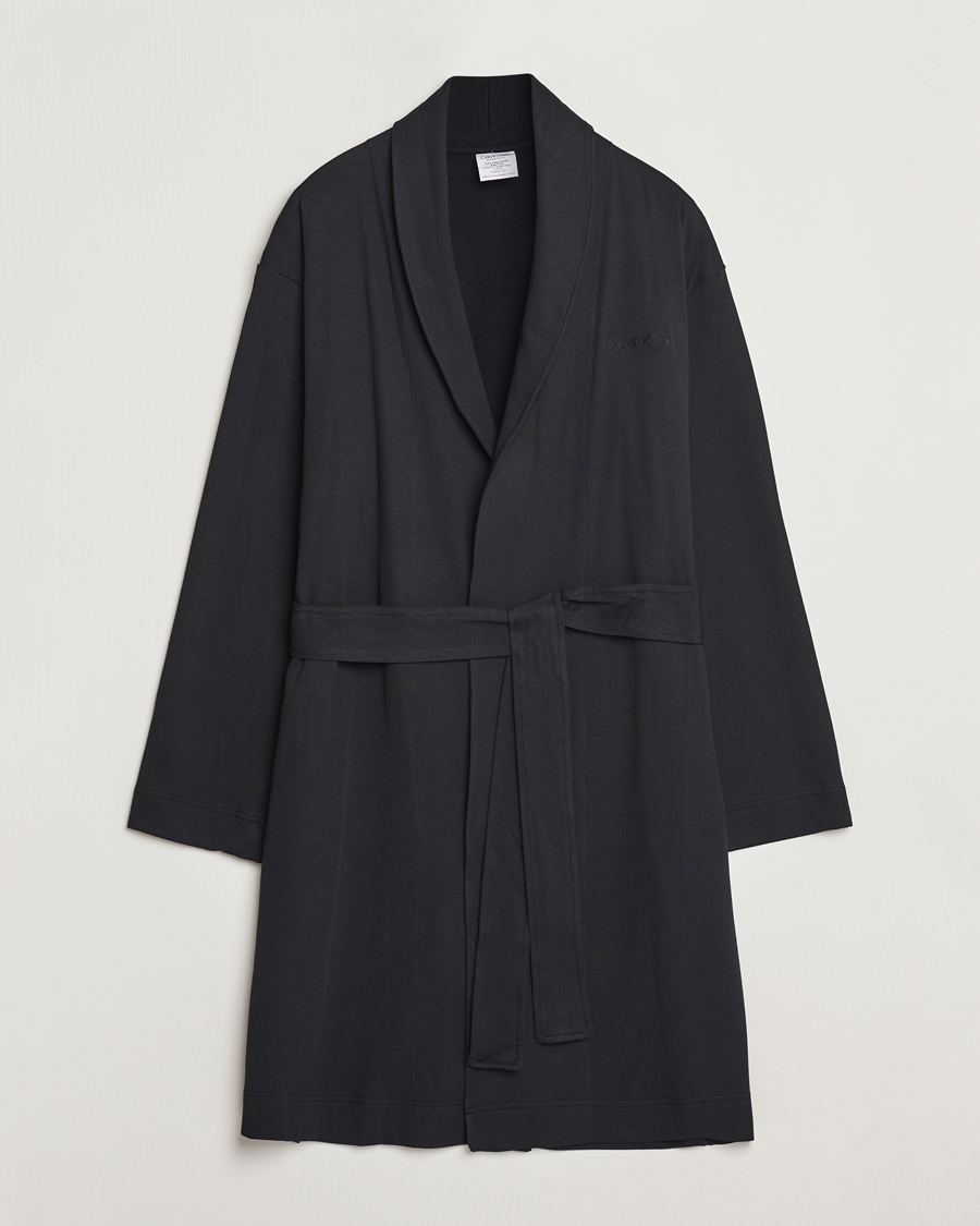 Homme | Peignoirs Et Pyjamas | Calvin Klein | Cotton Robe Black
