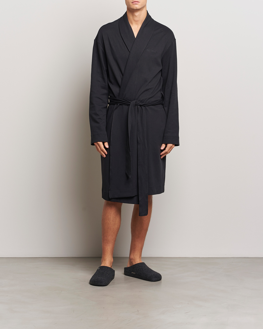 Homme | Peignoirs Et Pyjamas | Calvin Klein | Cotton Robe Black