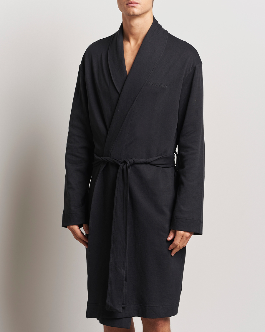 Homme | Peignoirs Et Pyjamas | Calvin Klein | Cotton Robe Black
