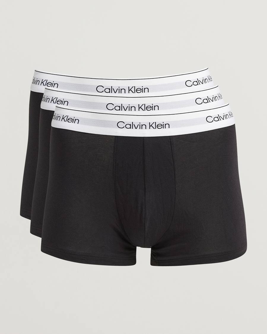 Homme | Sous-Vêtements Et Chaussettes | Calvin Klein | 3-Pack Icon Cotton Stretch Trunk Black