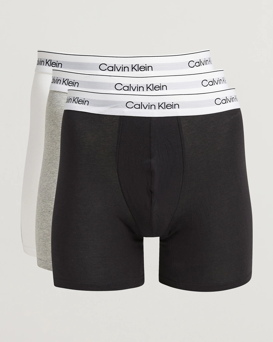 Homme | Sous-Vêtements Et Chaussettes | Calvin Klein | 3-Pack Icon Cotton Stretch Boxer Brief Grey/Black/White