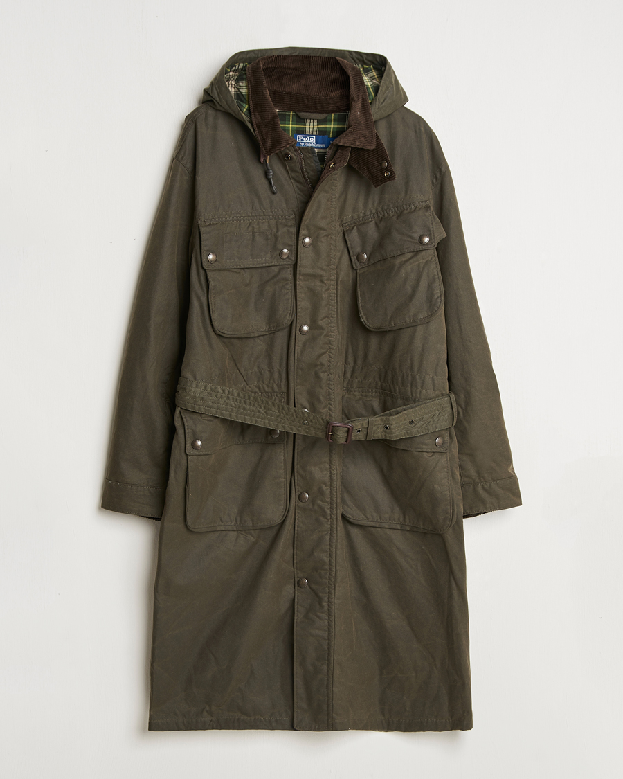 Homme | Manteaux Et Vestes | Polo Ralph Lauren | Stewart Belted Coat Oil Cloth Green