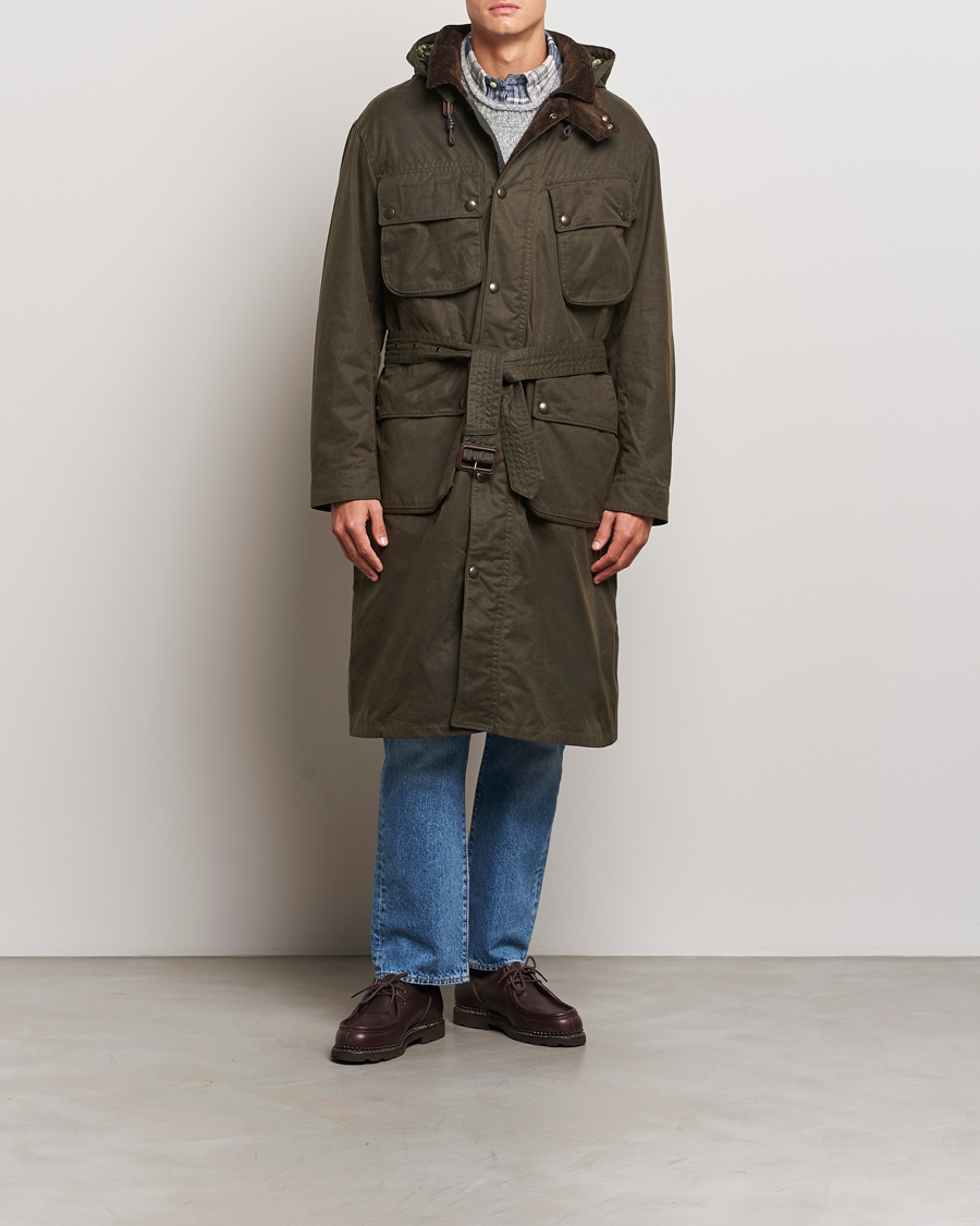 Homme | Manteaux Et Vestes | Polo Ralph Lauren | Stewart Belted Coat Oil Cloth Green