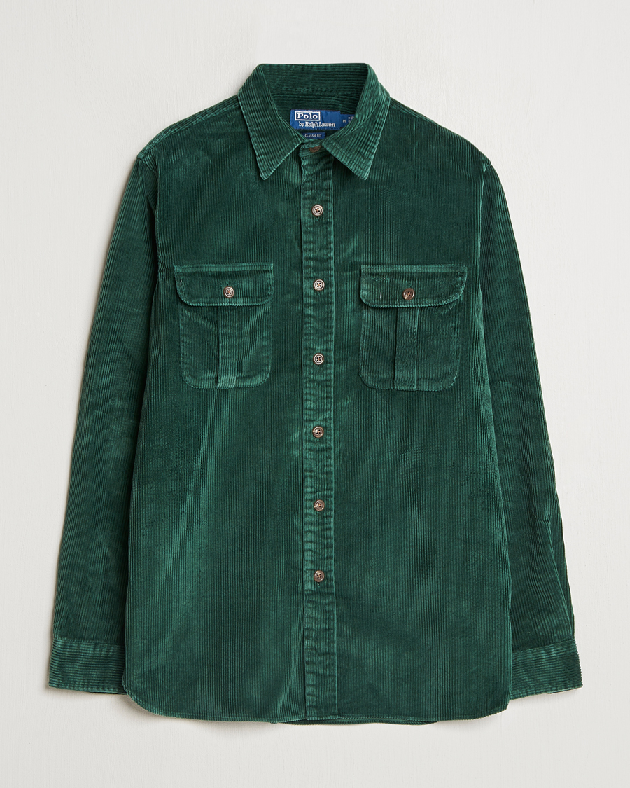 Homme | Chemises | Polo Ralph Lauren | Corduroy Patch Shirt Moss Agate