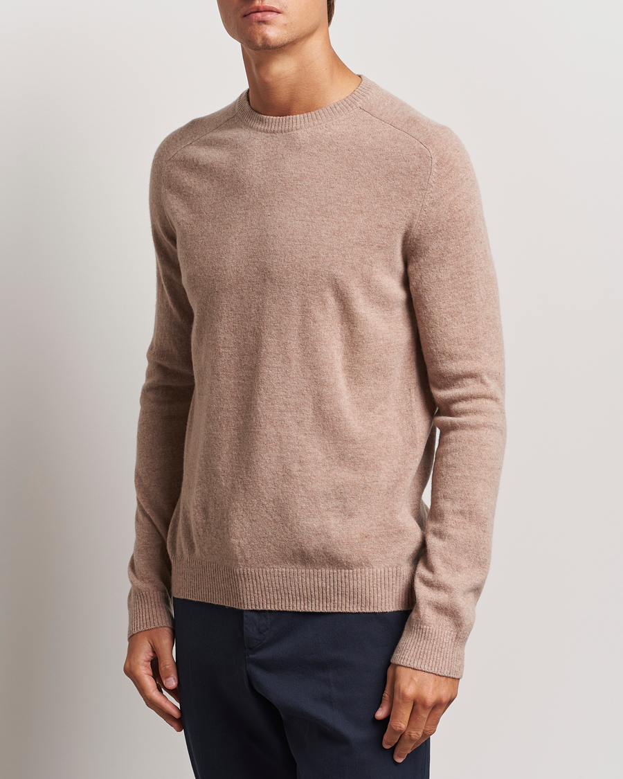 Homme | Pulls Et Tricots | KnowledgeCotton Apparel | Lambswool Roundneck Beige