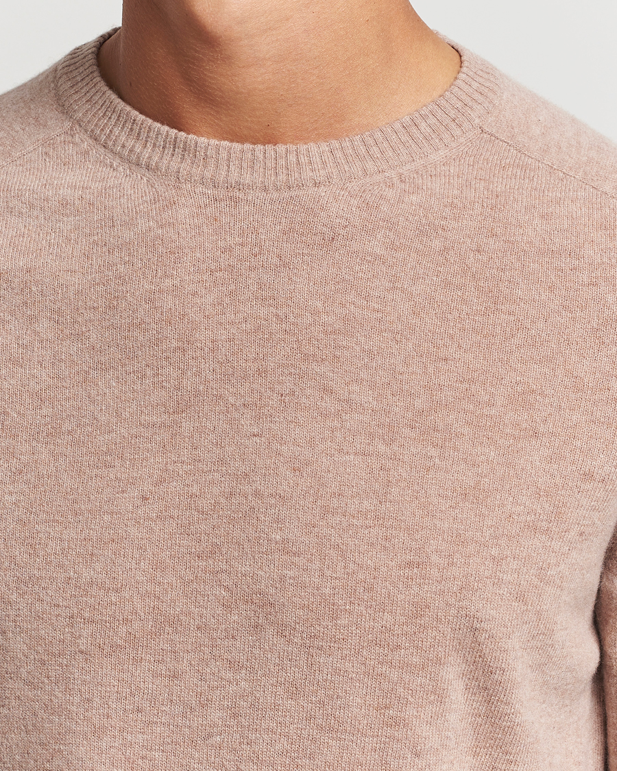 Homme | Pulls Et Tricots | KnowledgeCotton Apparel | Lambswool Roundneck Beige