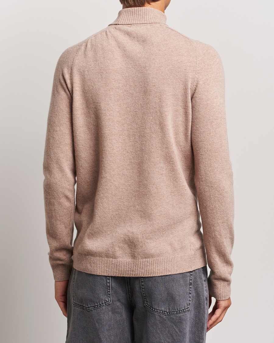 Homme | Pulls Et Tricots | KnowledgeCotton Apparel | Lambswool Rollneck Beige