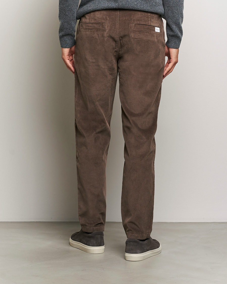 Homme | Pantalons | KnowledgeCotton Apparel | Chuck Regular Cord Trousers Chocolate