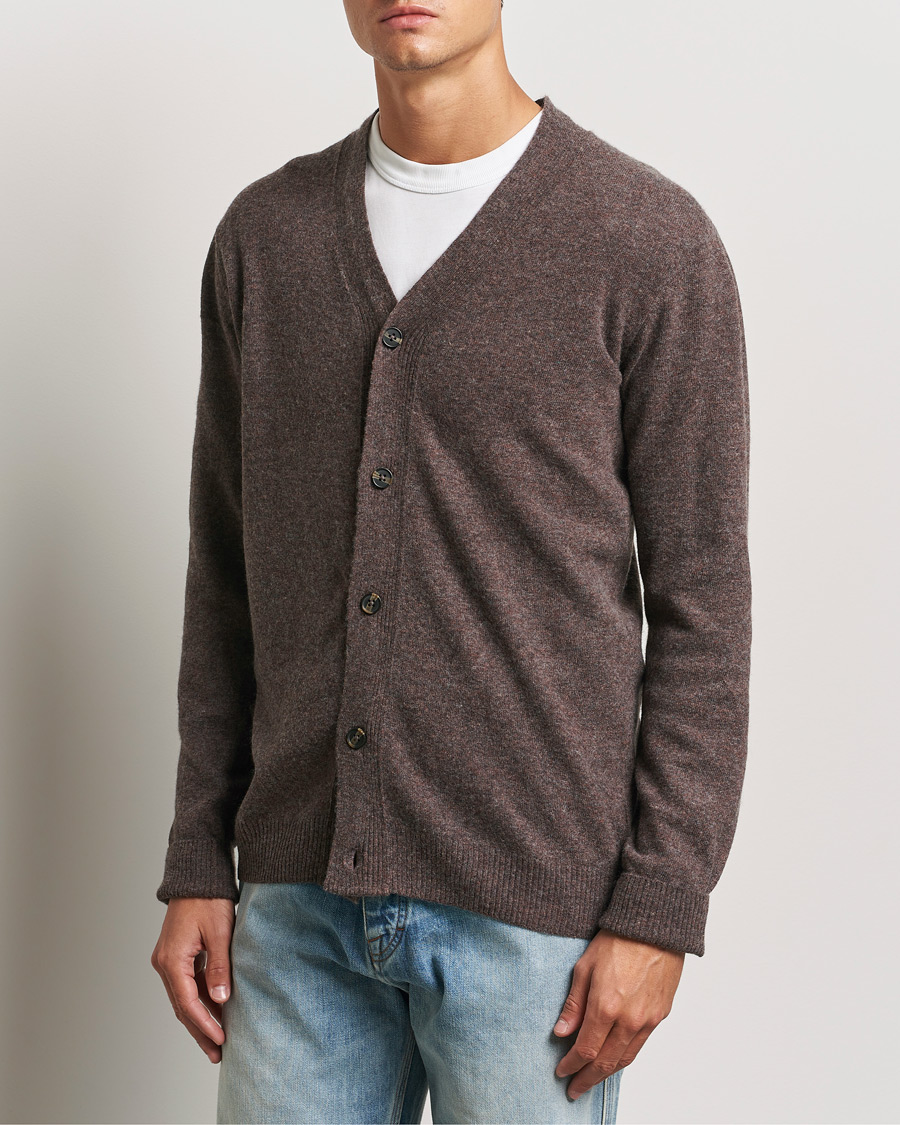 Homme | Pulls Et Tricots | KnowledgeCotton Apparel | Lambswool Cardigan Brown