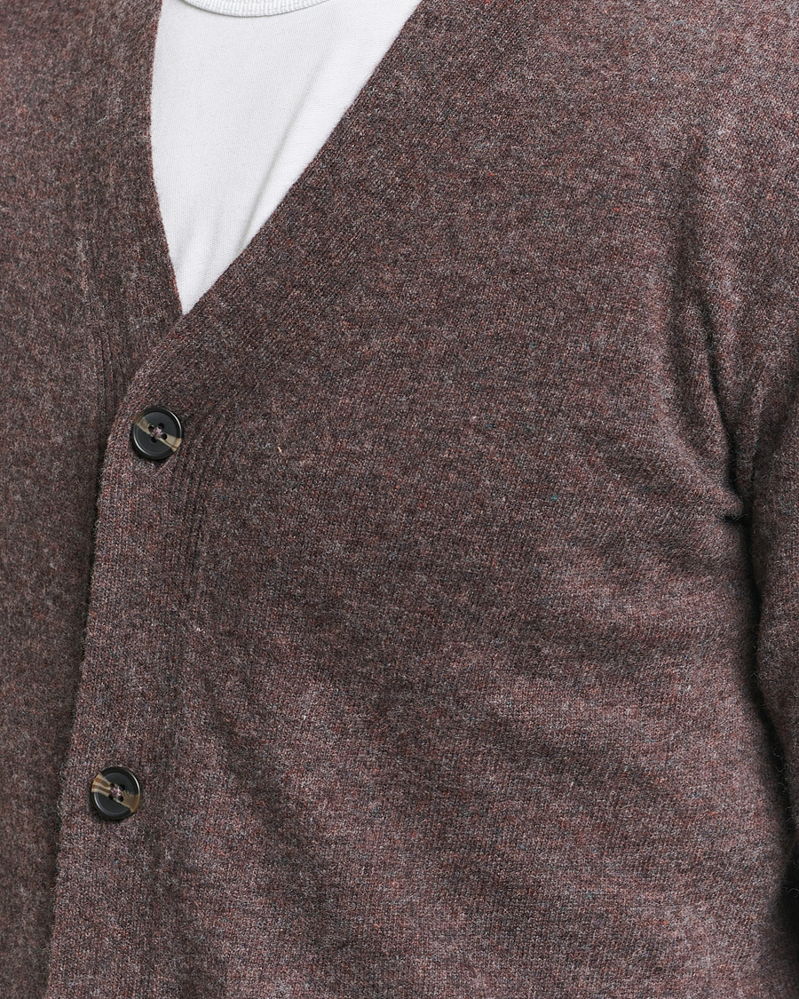 Homme | Pulls Et Tricots | KnowledgeCotton Apparel | Lambswool Cardigan Brown