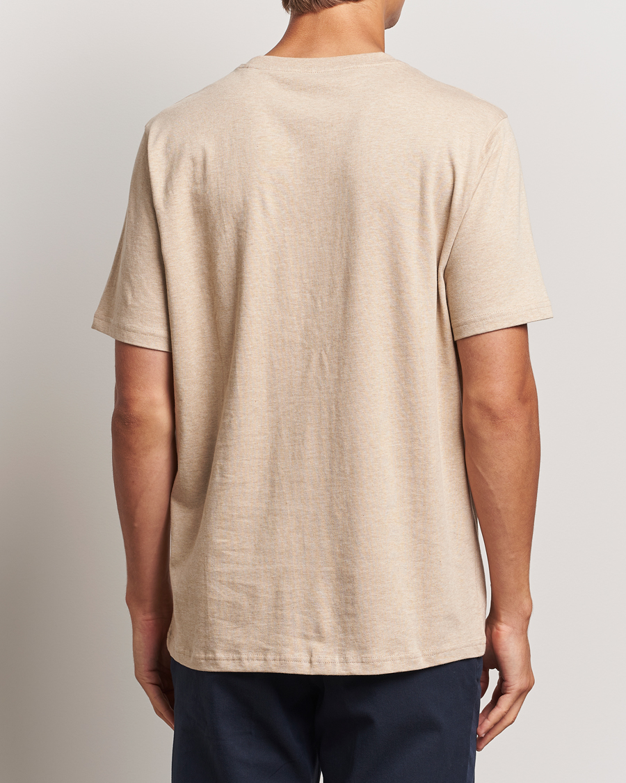 Homme | T-shirts | KnowledgeCotton Apparel | Loake Badge T-Shirt Safari Melange