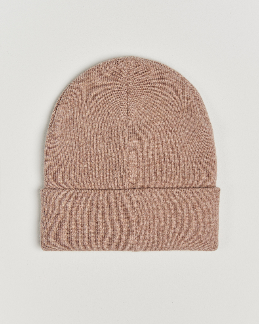 Homme | KnowledgeCotton Apparel Double Layer Wool Beanie Light Beige | KnowledgeCotton Apparel | Double Layer Wool Beanie Light Beige