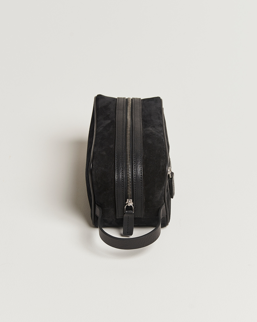 Homme | Sacs | Anderson's | Suede Washbag Black